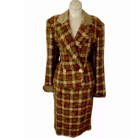 Christian Dior Tweed Jacket And Pencil Skirt Set - Picture 1 of 9